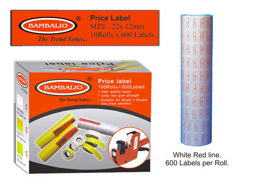 Price Label Rolls