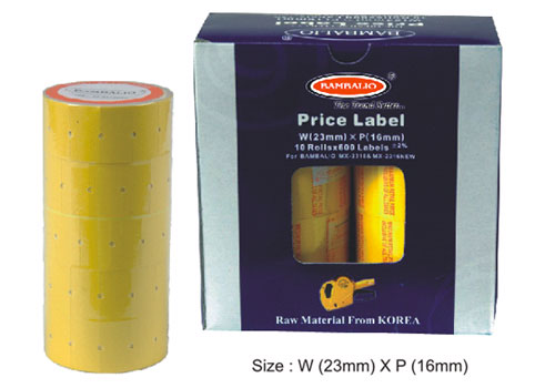 Double Price Label Rolls